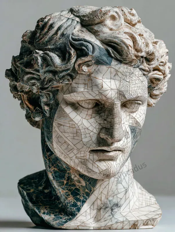 Timeless Patterned Bust Portraits