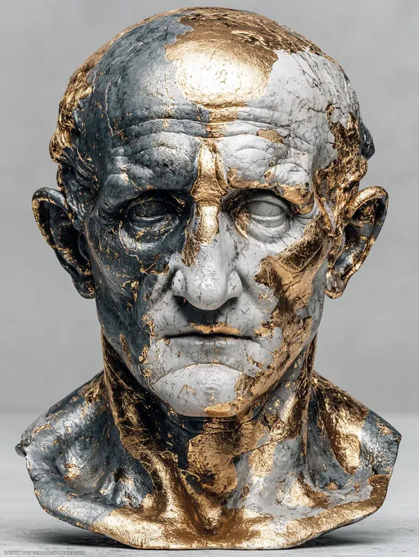 Timeless Patterned Bust Portraits