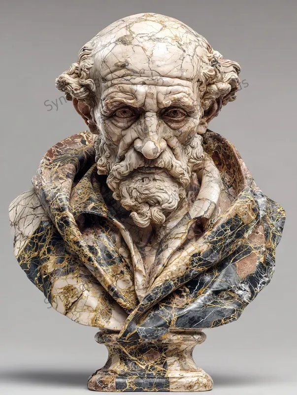 Timeless Patterned Bust Portraits