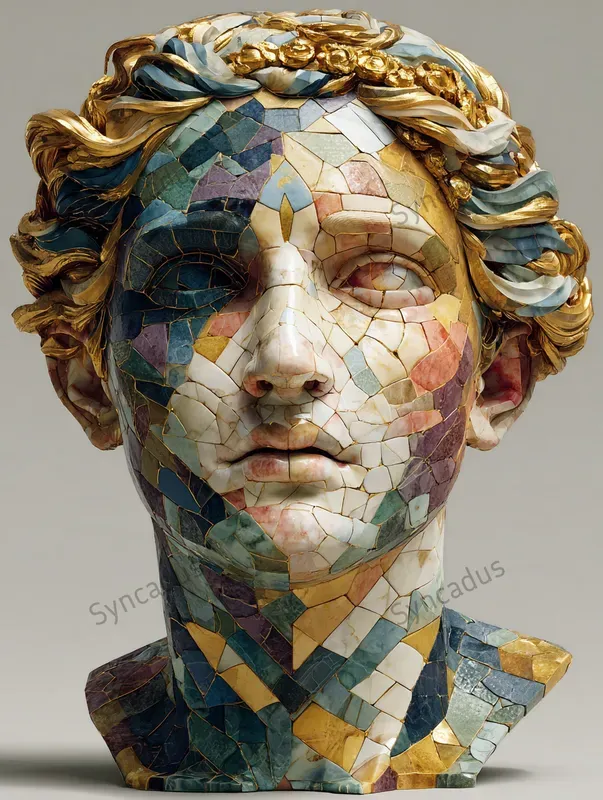 Timeless Patterned Bust Portraits