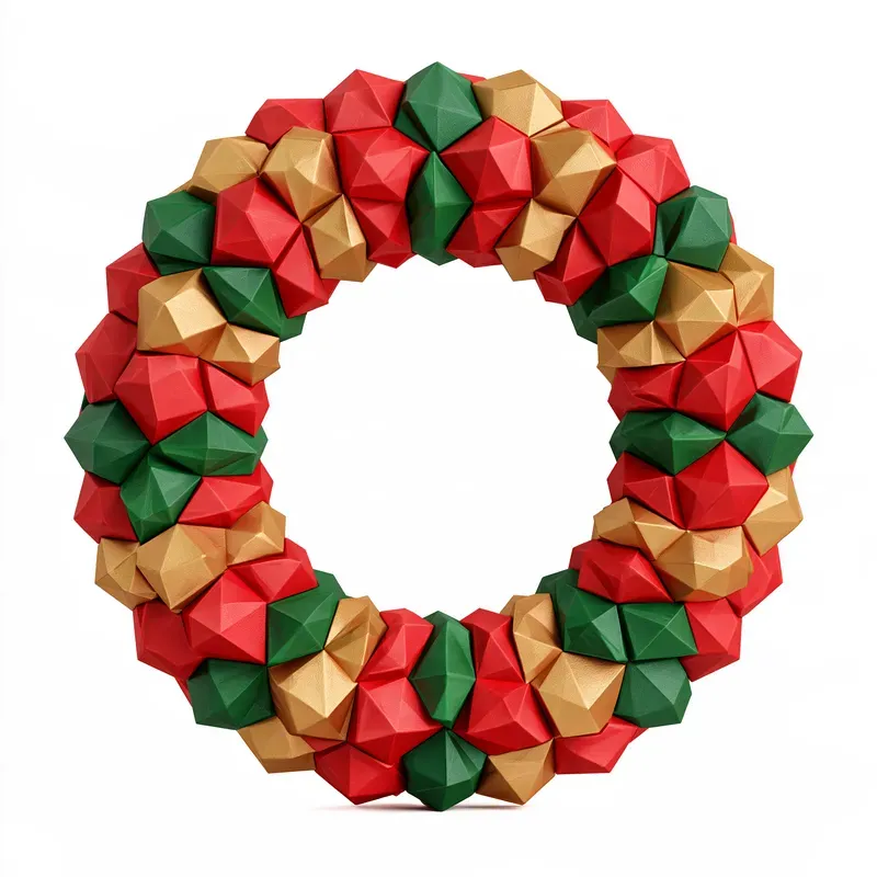 Low Poly Christmas Cliparts