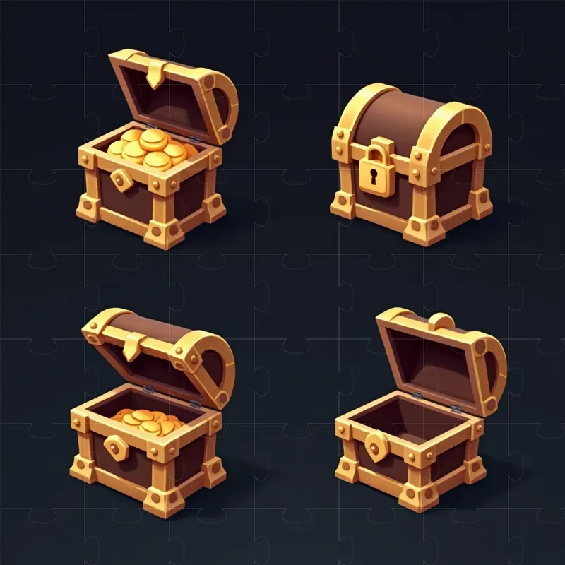 Minimalist Game Icon Design Set