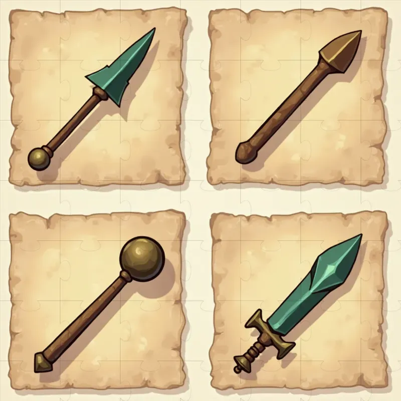 Minimalist Game Icon Design Set