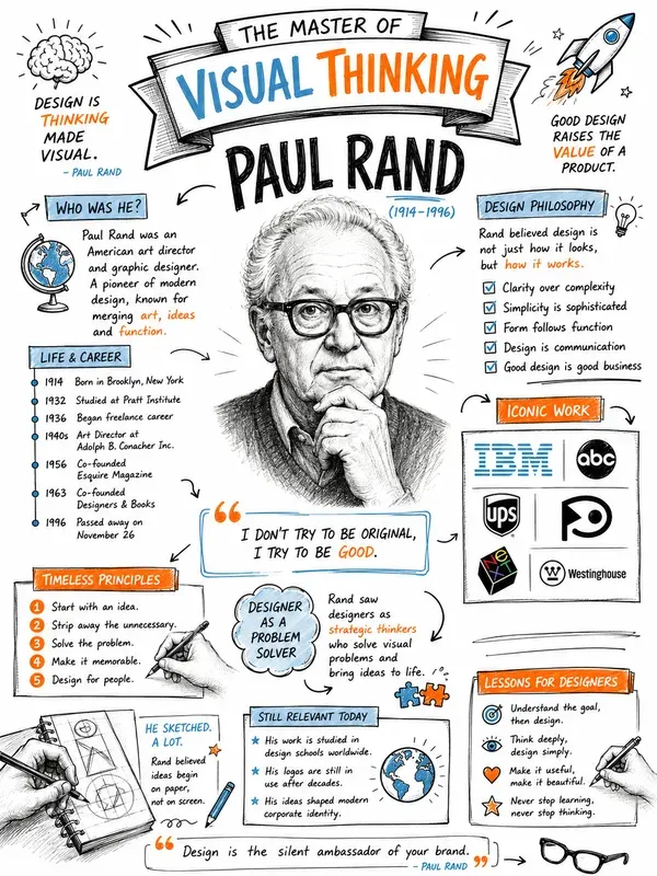 Biographical Sketchnote Infographics