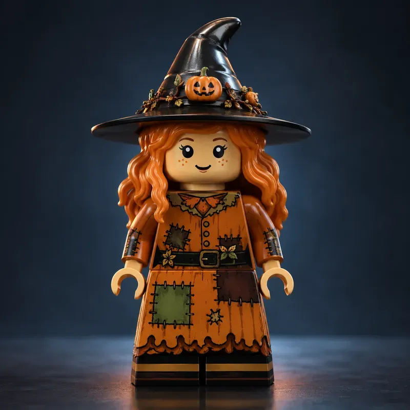 Cute Lego Witch Minifigures
