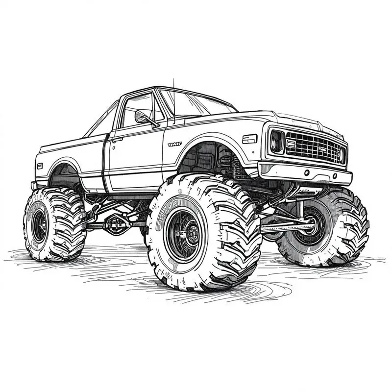 Rugged Offroad Vehicle Sketches
