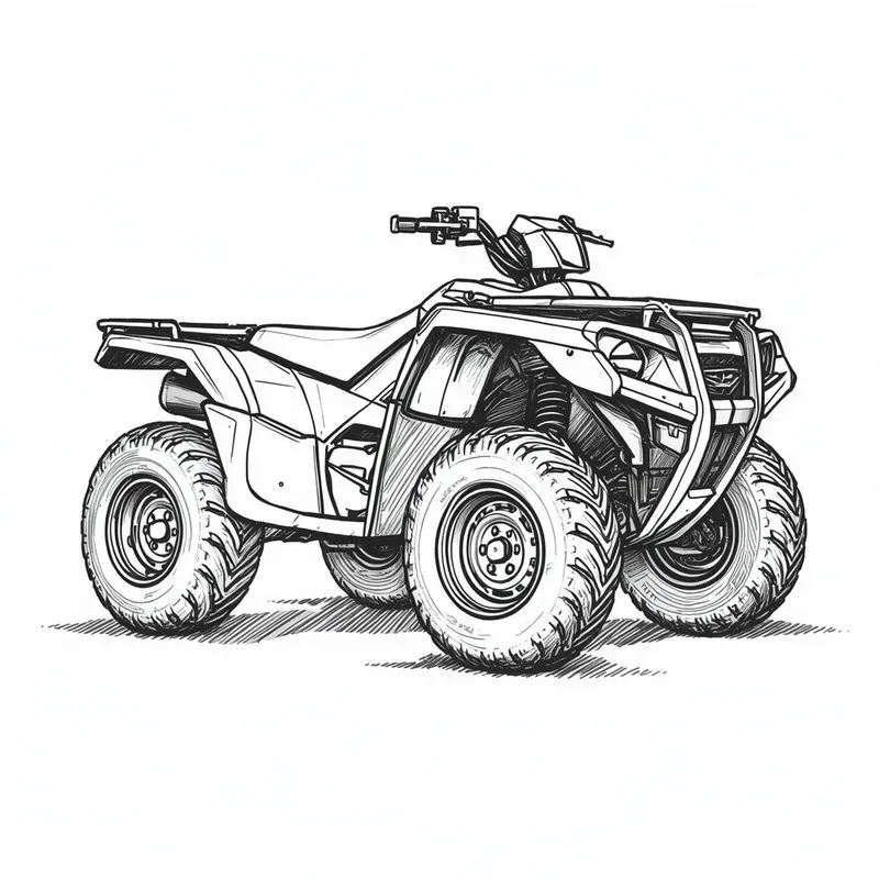 Rugged Offroad Vehicle Sketches