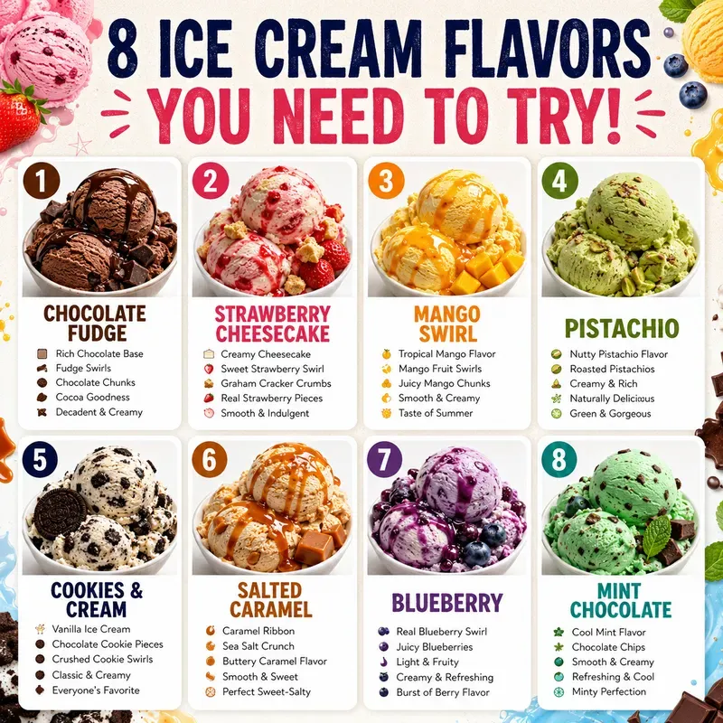 8in1 Food Infographic Posters