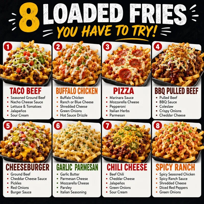 8in1 Food Infographic Posters