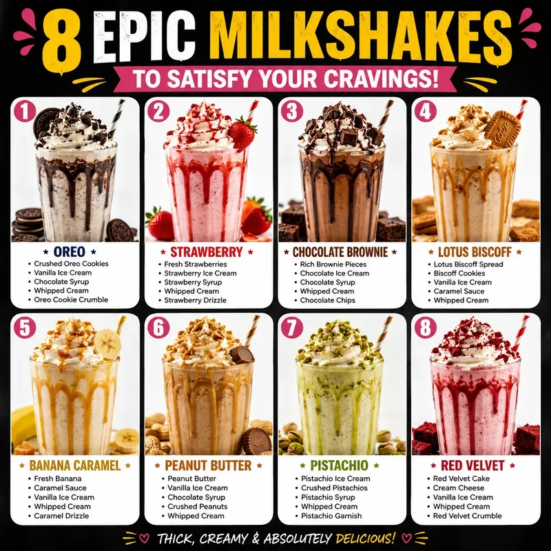 8in1 Food Infographic Posters