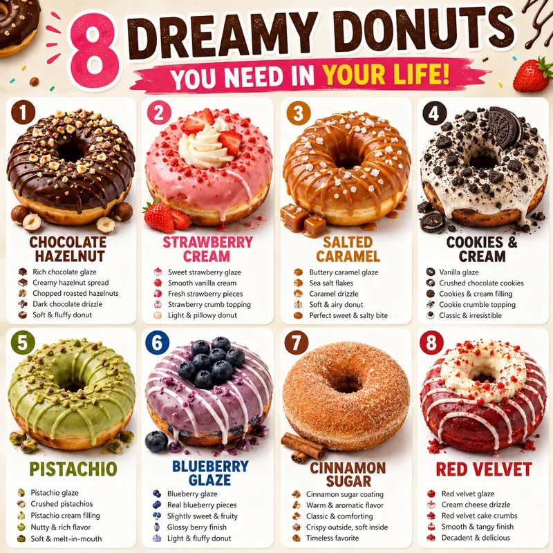 8in1 Food Infographic Posters