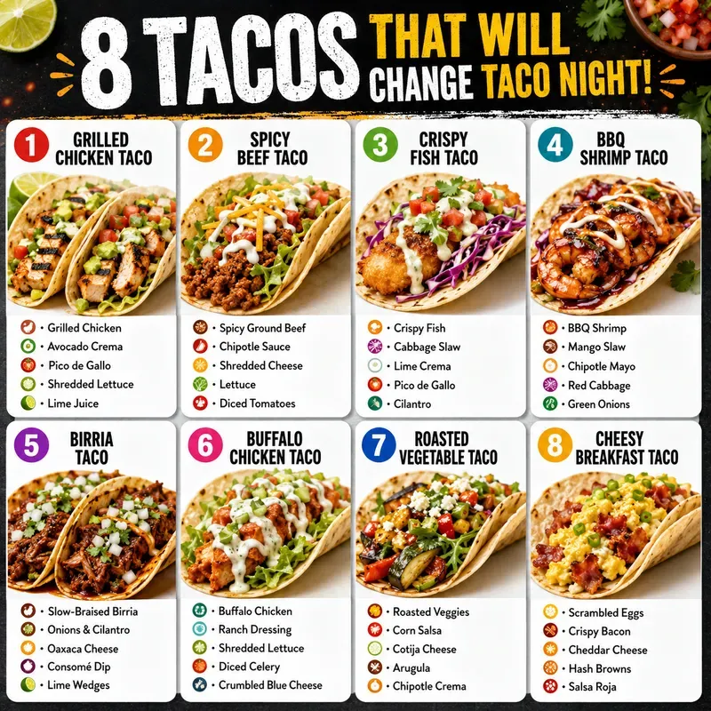 8in1 Food Infographic Posters