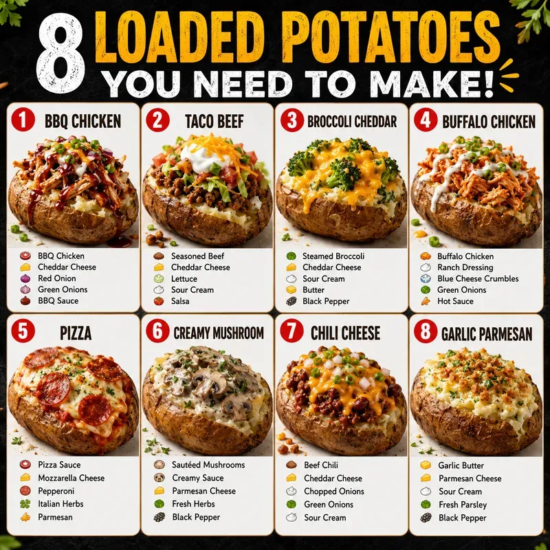 8in1 Food Infographic Posters