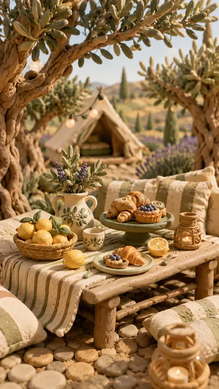 3D Claymation Provence Glamping Holidays