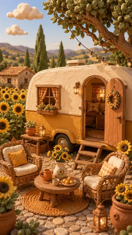 3D Claymation Provence Glamping Holidays