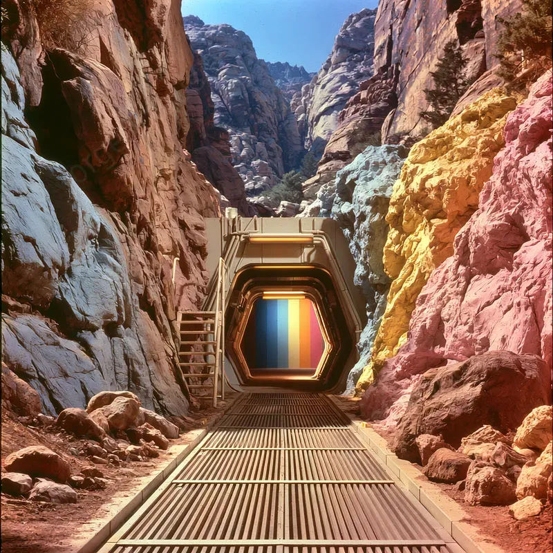 Pastel Scifi Cinematic Photos