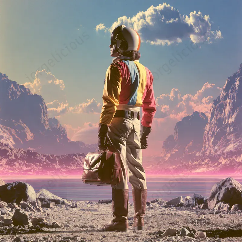 Pastel Scifi Cinematic Photos