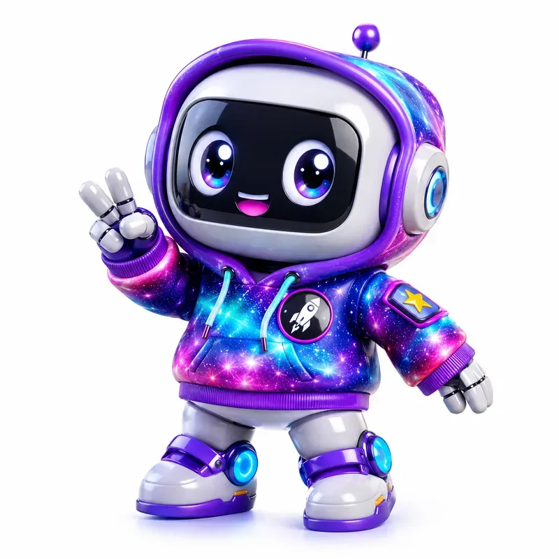 Cute Blocky 3D Mascot Characters