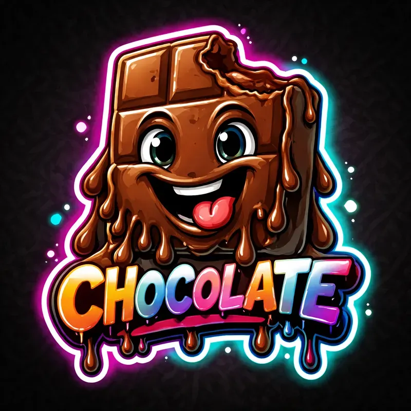 Neon Dripping Mascot Logos