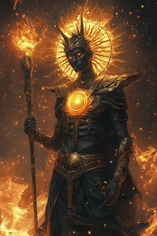 Golden Sun Pharaoh Lords Fantasy Portraits