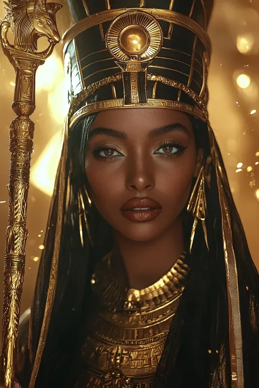 Golden Sun Pharaoh Lords Fantasy Portraits