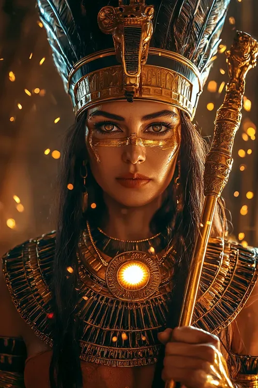 Golden Sun Pharaoh Lords Fantasy Portraits