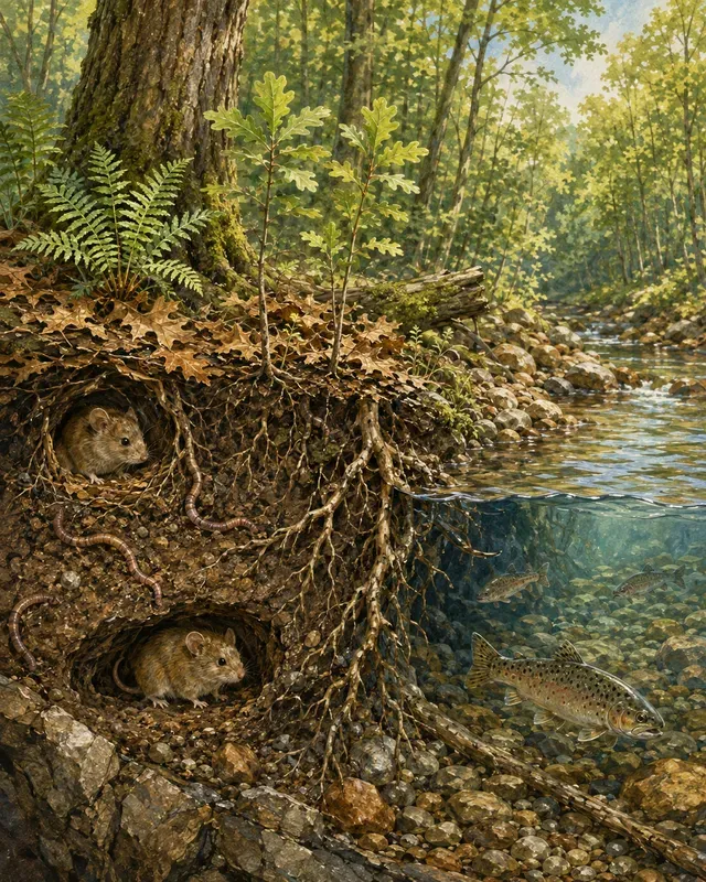 Ecosystem Cutaway Illustrations