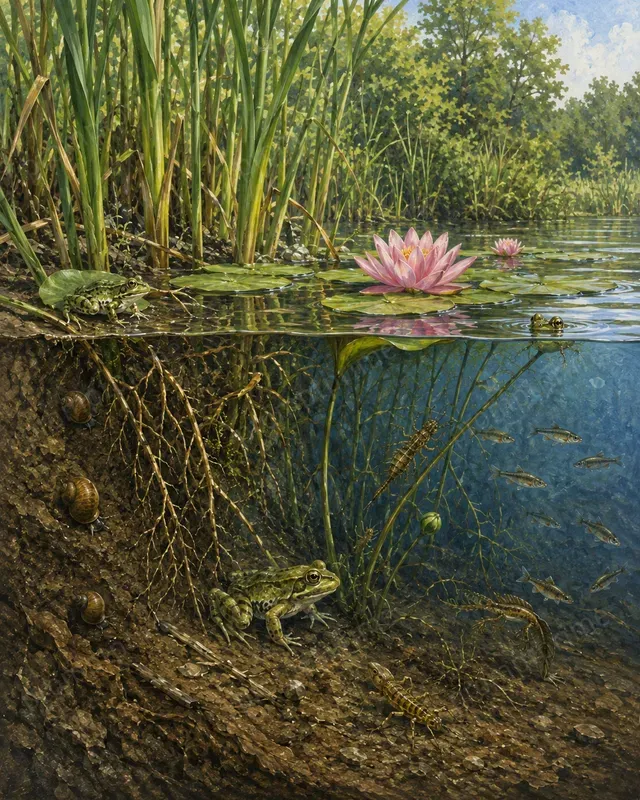 Ecosystem Cutaway Illustrations