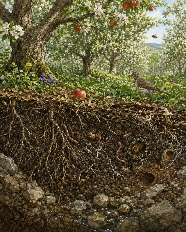 Ecosystem Cutaway Illustrations