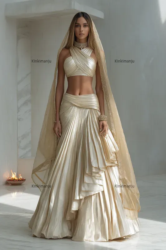 20 Luxury Diwali Lehenga Editorial Prompts