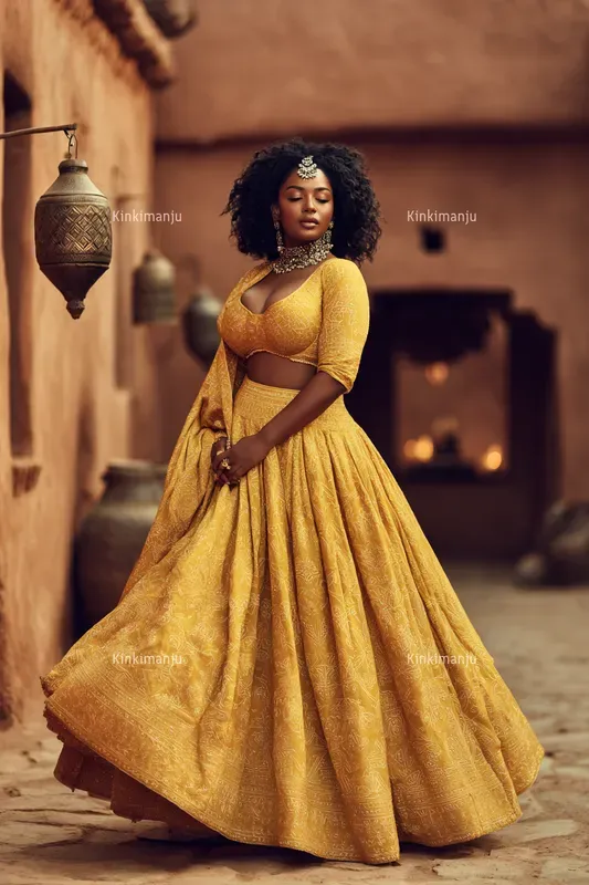 20 Luxury Diwali Lehenga Editorial Prompts