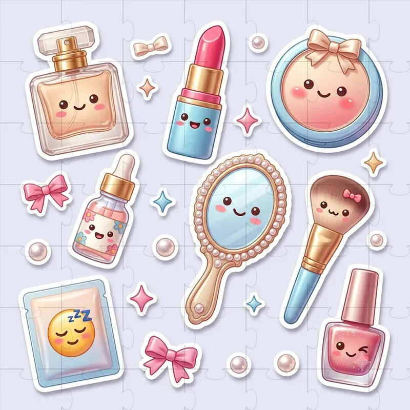 Printable Kawaii 3D Sticker Packs