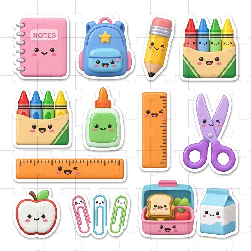Printable Kawaii 3D Sticker Packs