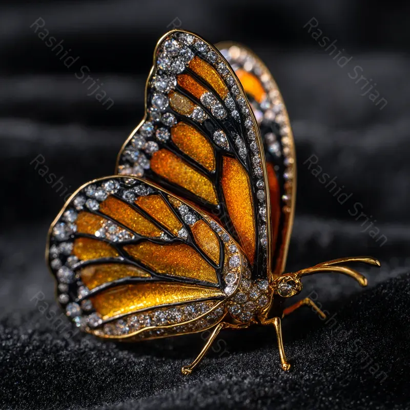 Luxury Cinematic Macro Insect Jewelry