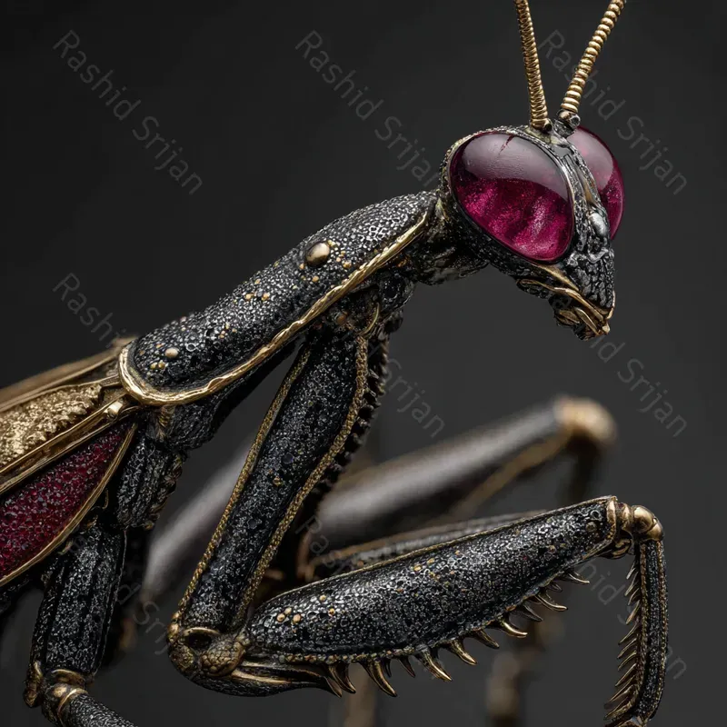 Luxury Cinematic Macro Insect Jewelry