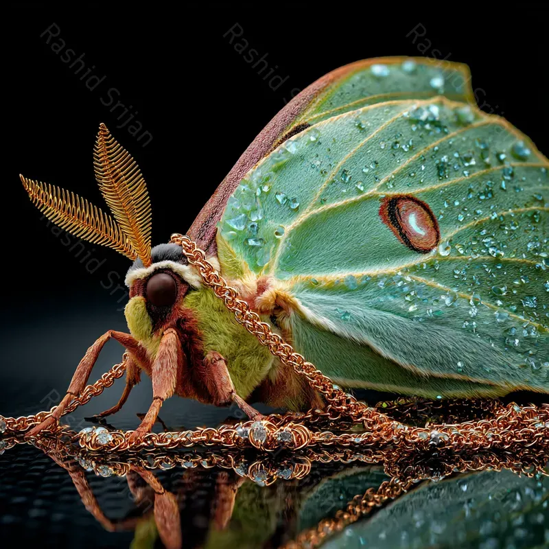Luxury Cinematic Macro Insect Jewelry