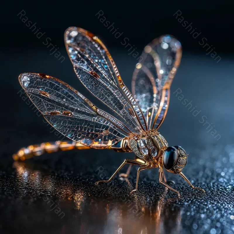 Luxury Cinematic Macro Insect Jewelry