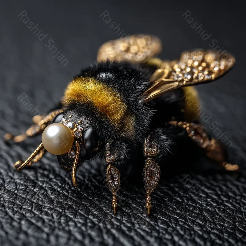 Luxury Cinematic Macro Insect Jewelry
