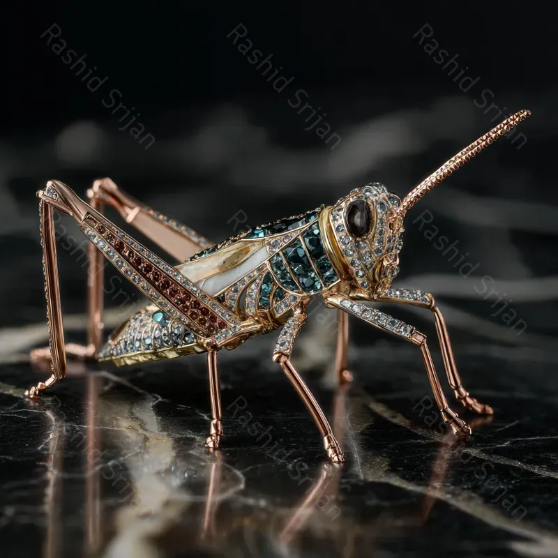 Luxury Cinematic Macro Insect Jewelry