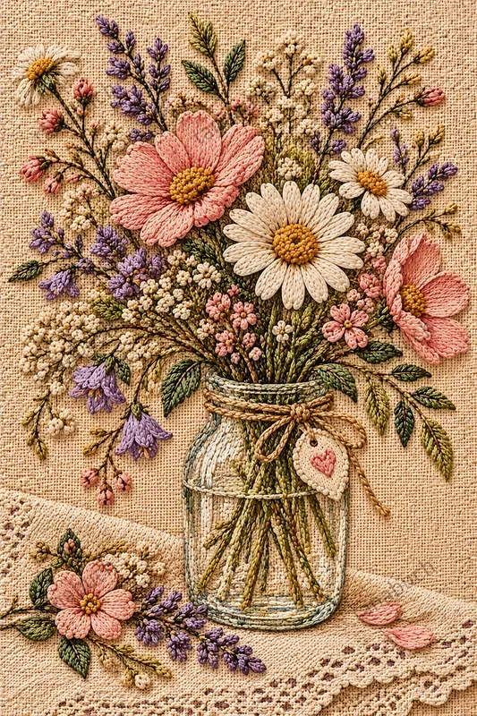 Whimsical Embroidery Art