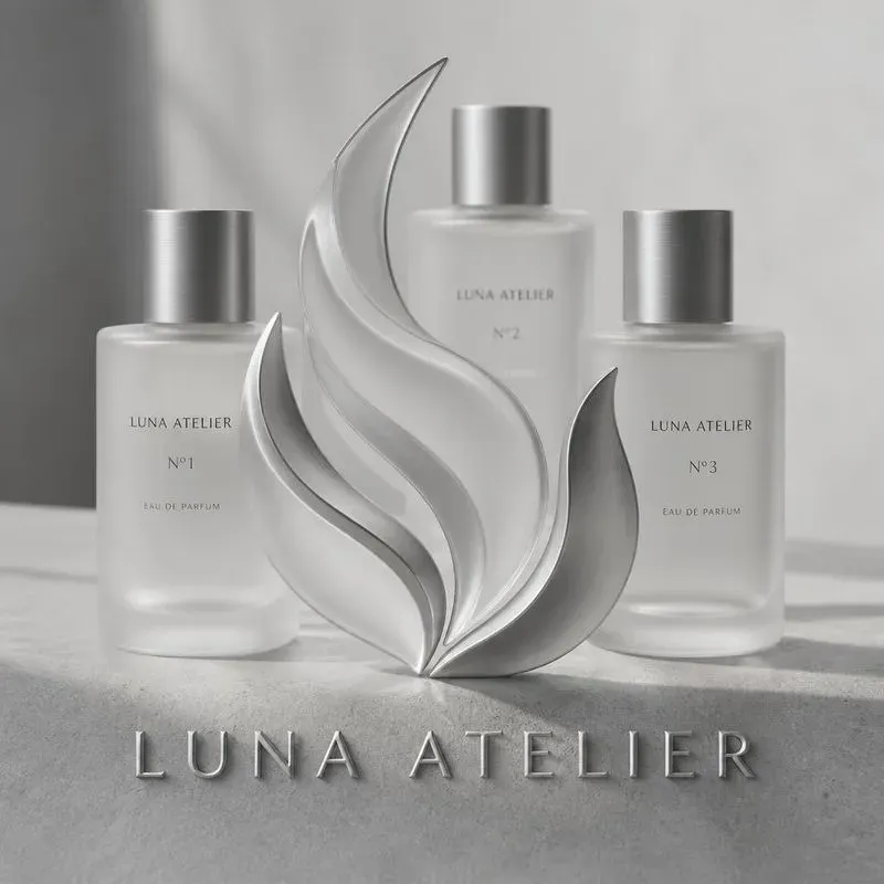 Premium 3D Perfume Logo Generator