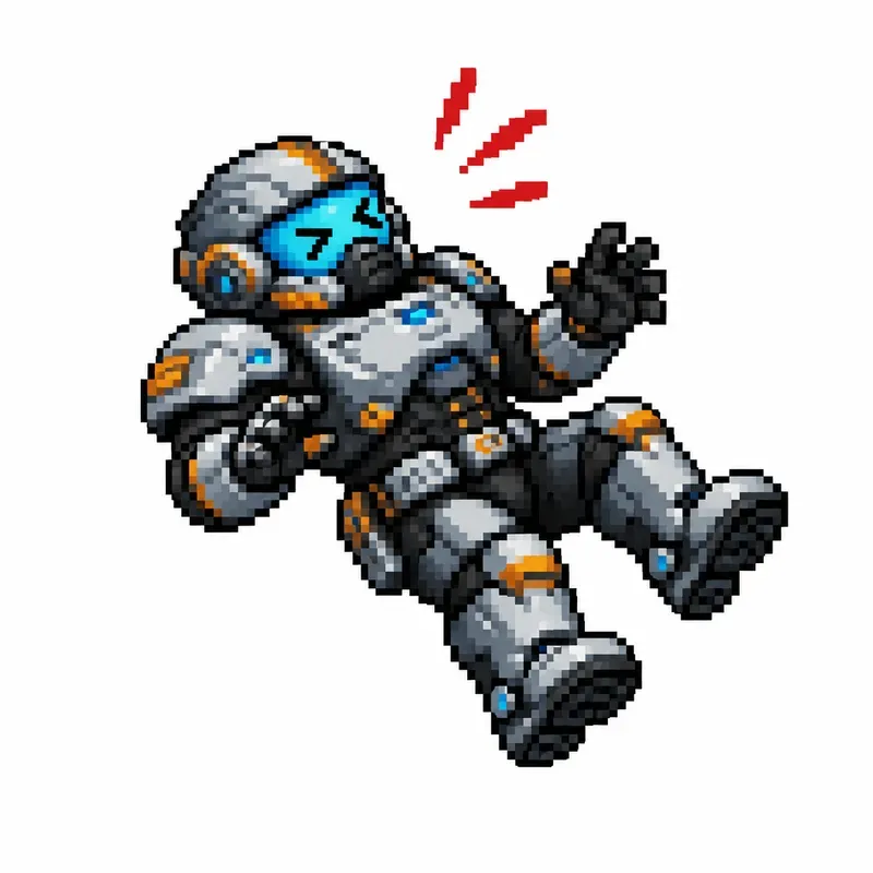 8bit RPG Hurt Pose Generator