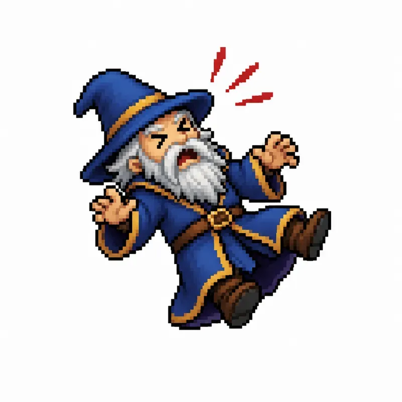 8bit RPG Hurt Pose Generator