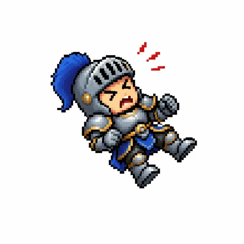 8bit RPG Hurt Pose Generator