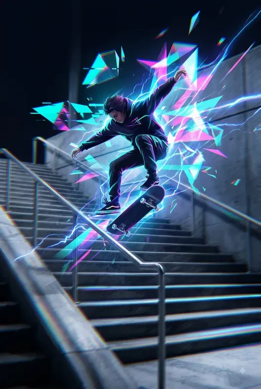 Chromatic Velocity Motion Art