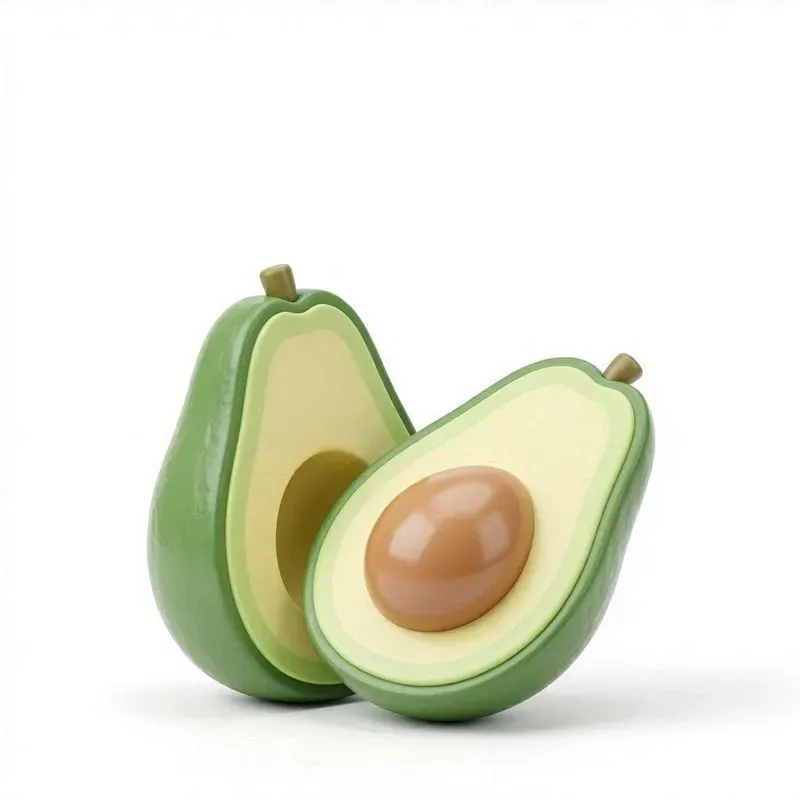 Minimalist 3D Food Fruit Illustrations