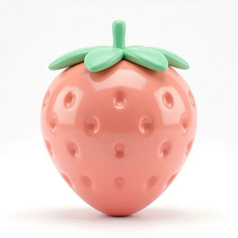 Minimalist 3D Food Fruit Illustrations