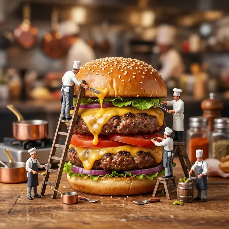 Tiny Burger Builders Macros
