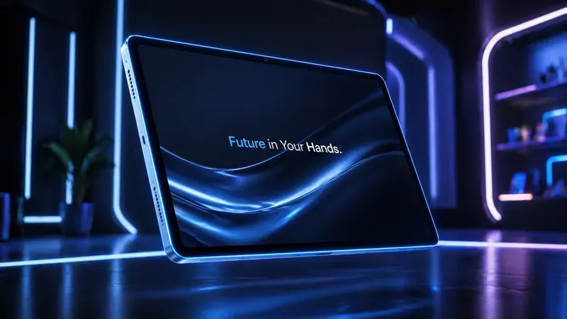 Sleek Floating Tablet Product Adverts