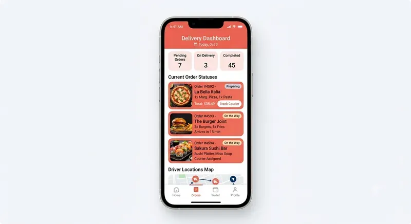 Premium Modern Food Delivery UI Templates